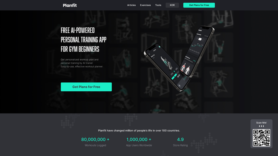 Planfit screenshot