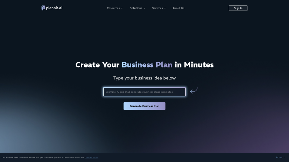 Create a Business Plan in Minutes | Plannit AI