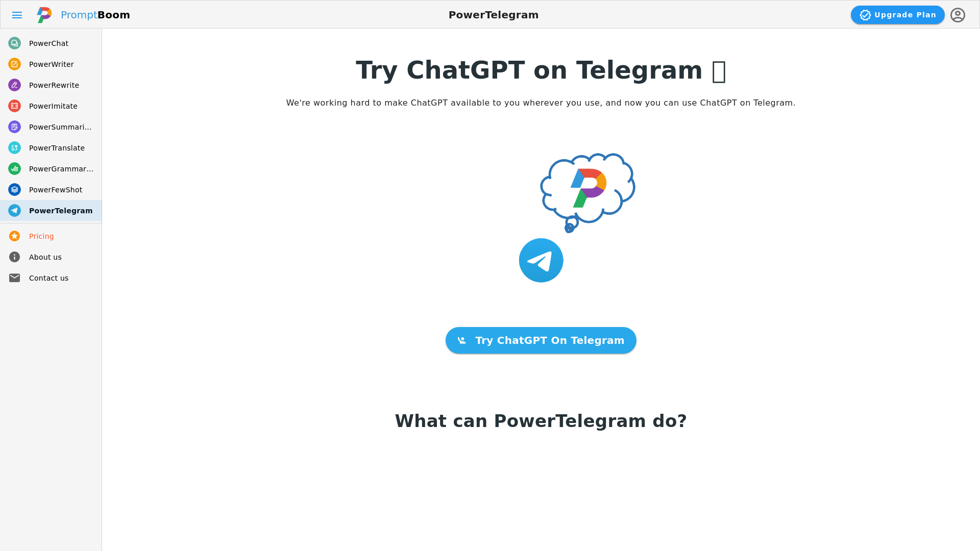 PowerTelegram screenshot