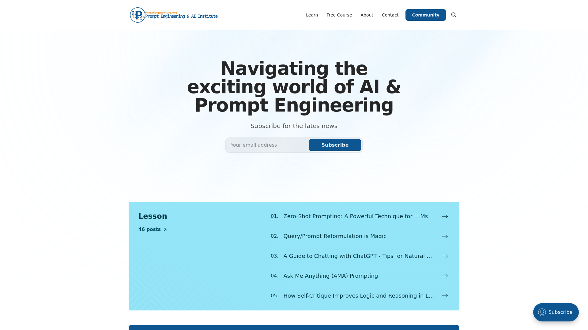 The Prompt Engineering Institute