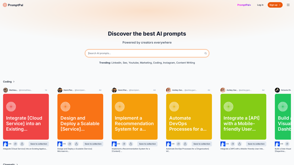 PromptPal: Discover the best AI prompts