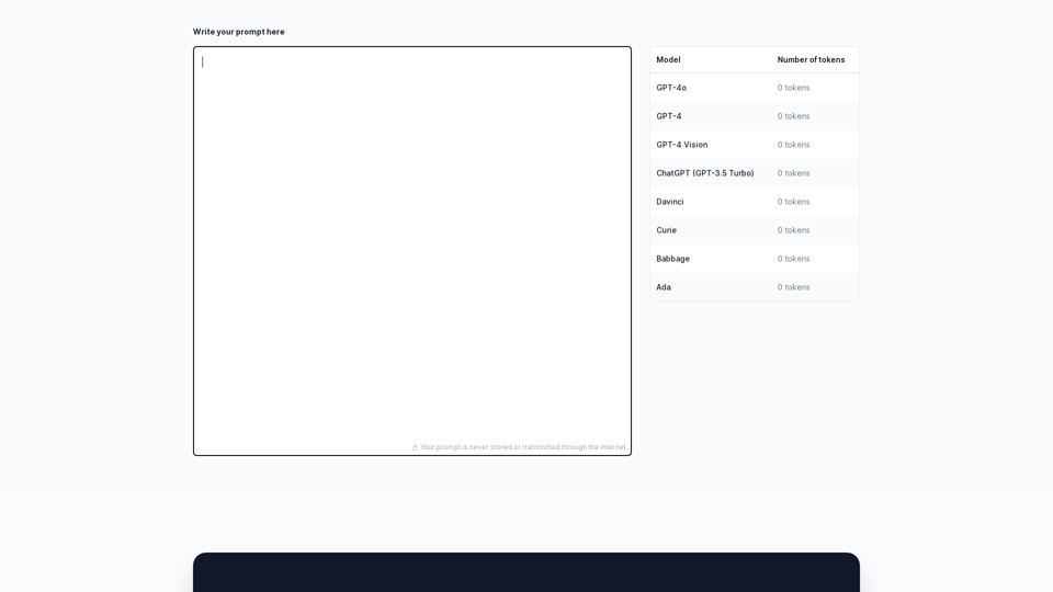 Prompt Token Counter for OpenAI Models