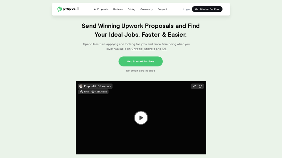 Upwork Proposals | Propos.li