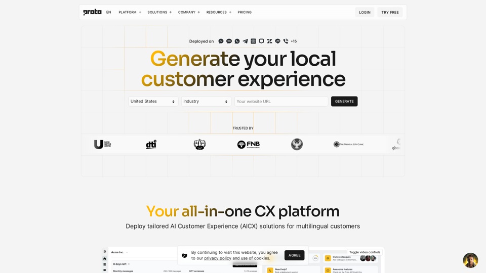 Proto AICX | Generate your local customer experience