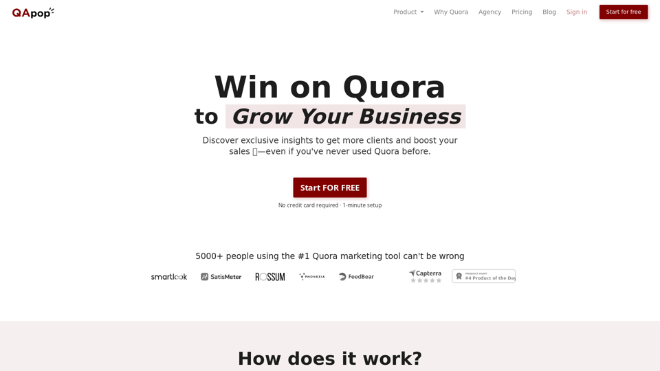 #1 Quora Marketing Tool | QApop