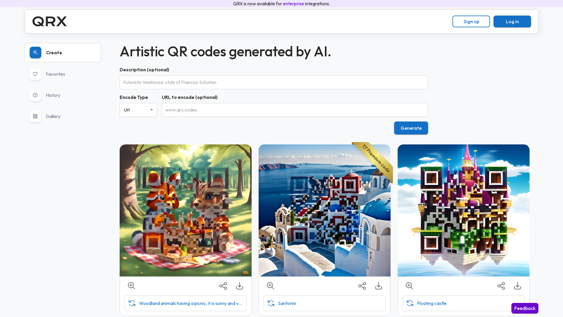 Artistic QR codes generated by AI. screenshot