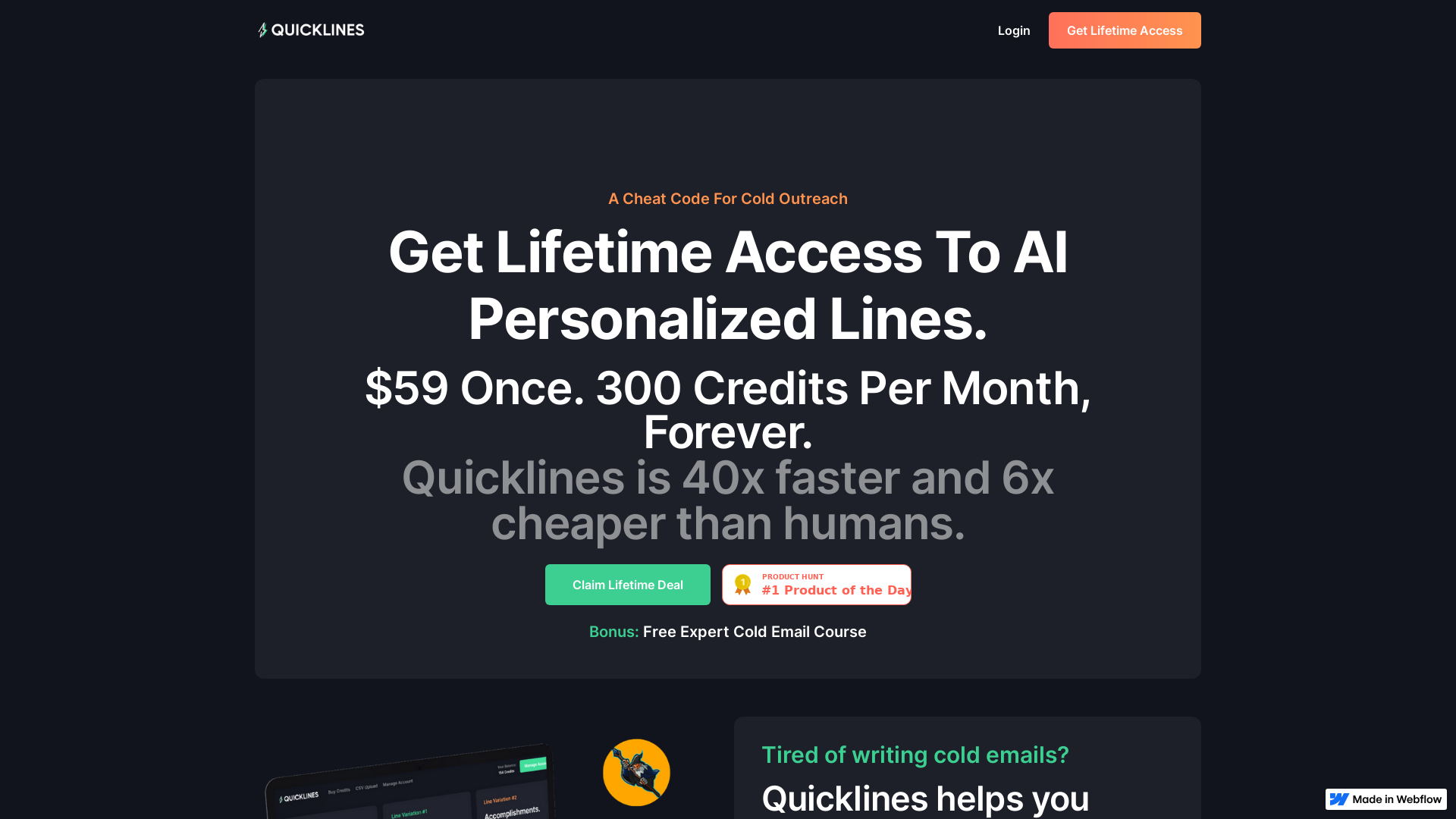 Quicklines Lifetime Access