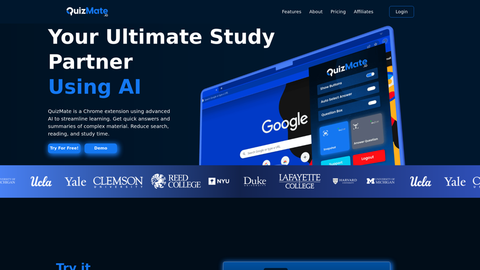 QuizMate | Your Ultimate Study Partner Using AI