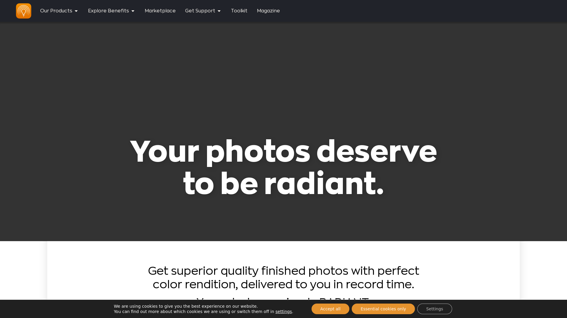 Radiant Photo – Home