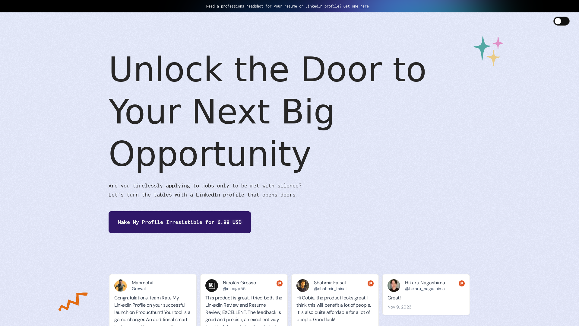 AI Powered LinkedIn Profile Checker screenshot