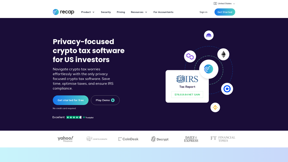 Privacy-focused Crypto Tax Software | Recap