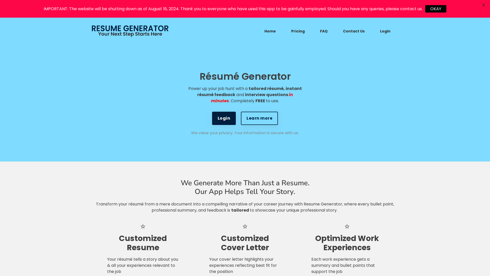 Free Resume Generator with AI