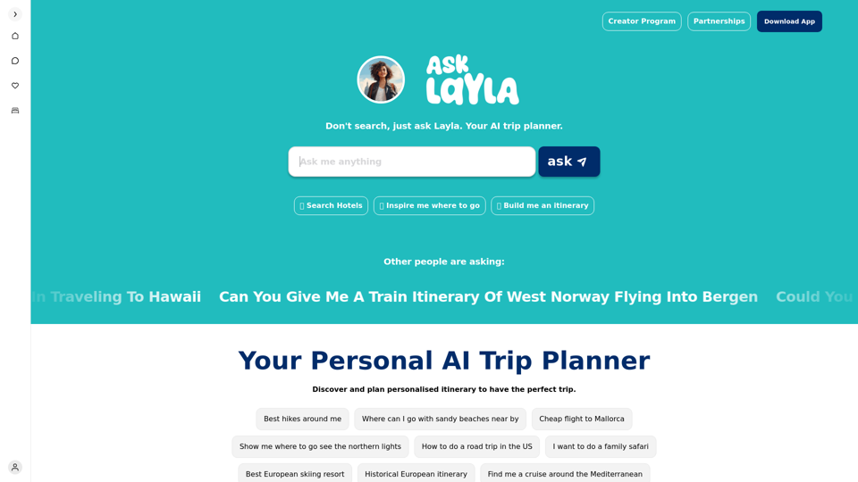 Trip Planner Layla: Free AI Agent 2024 | 60% Off Hotels