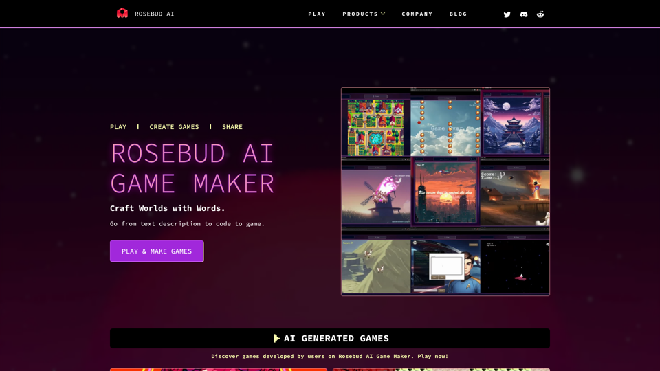 Rosebud AI screenshot