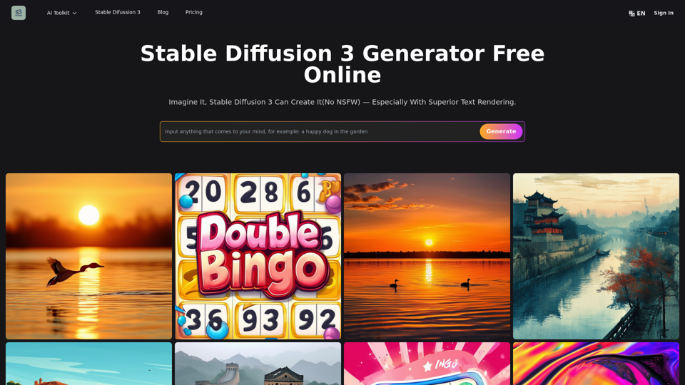 Stable Diffusion 3 無料オンライン screenshot