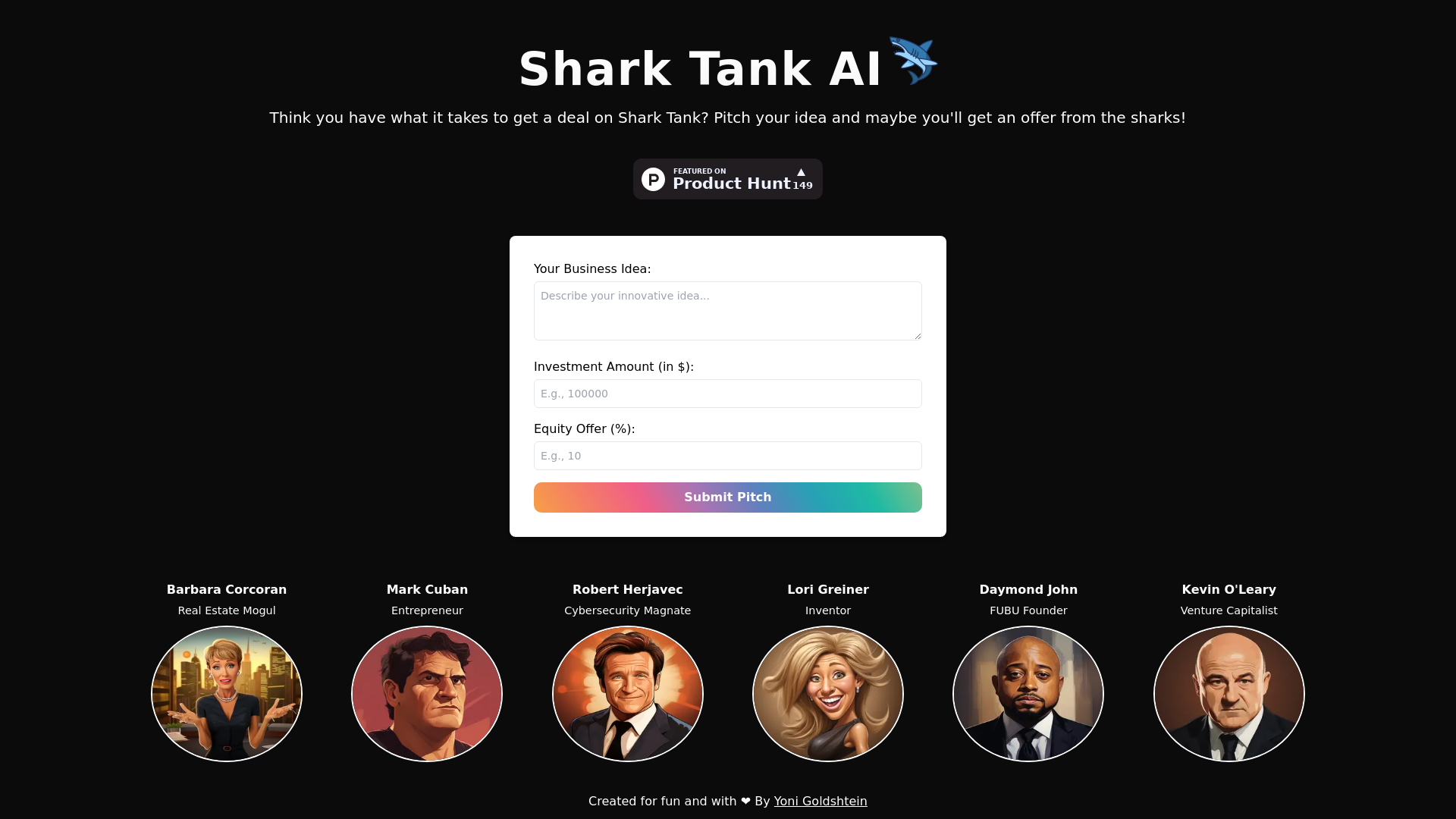 SharkTank AI