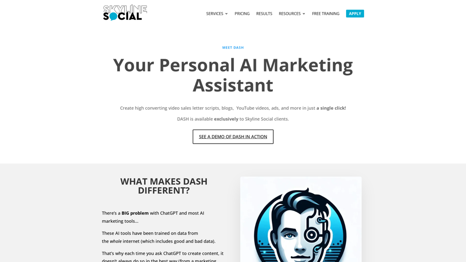 AI Marketing Assistant | Exclusively for Skyline Social Clients