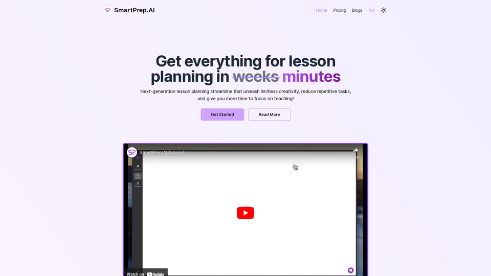 SmartPrep - The Best AI Lesson Plan Generator