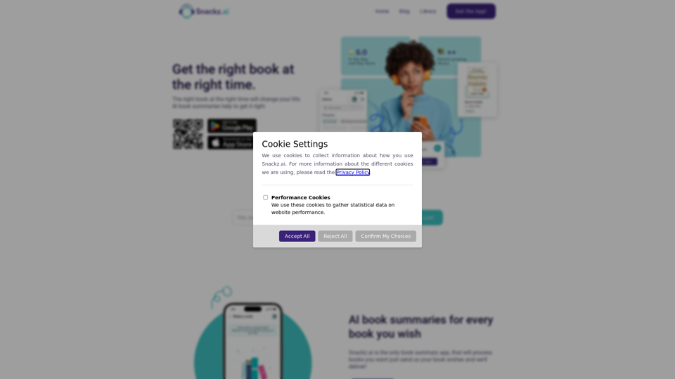 Snackz.ai - High Quality AI Book Summaries