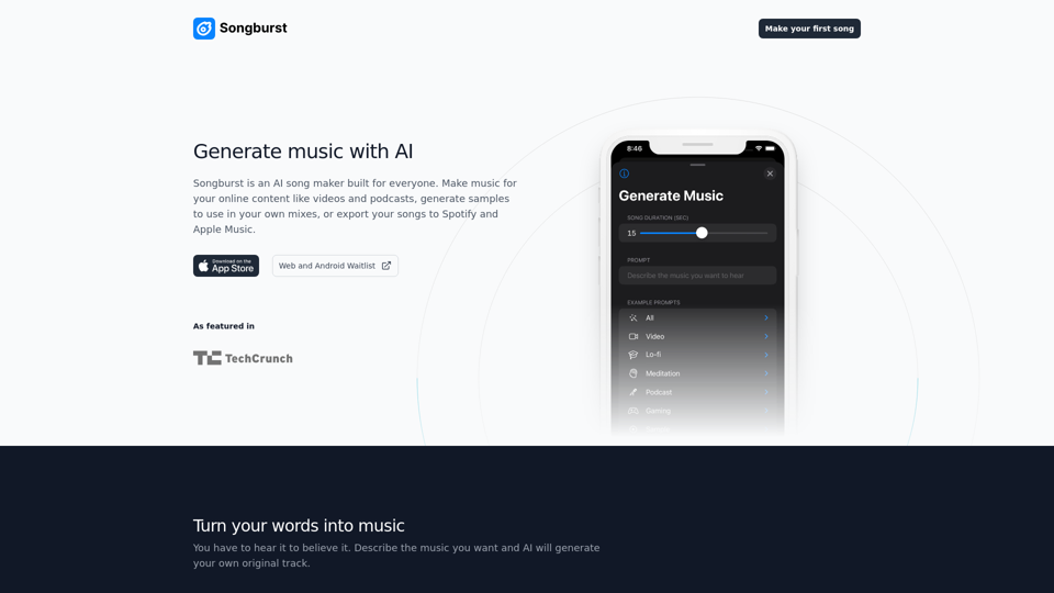 AI Music Generator: Songburst