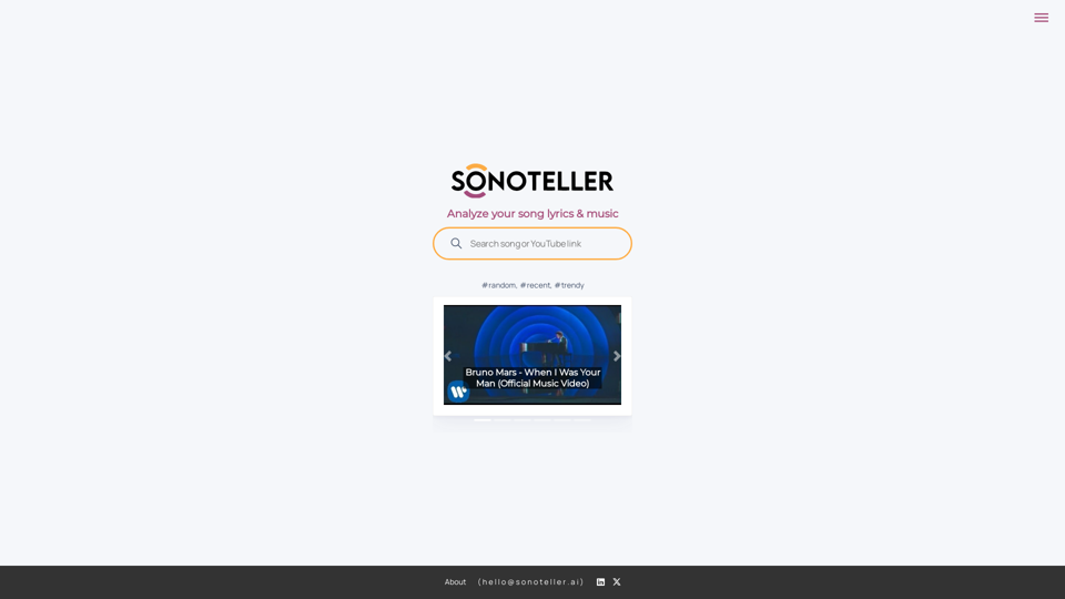 SONOTELLER.AI screenshot