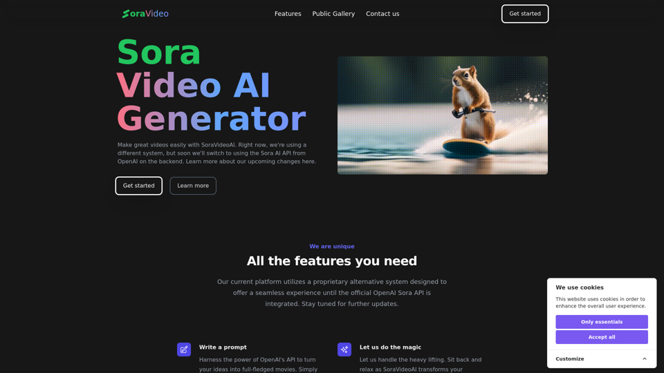 Sora Video AI - Try It Now!