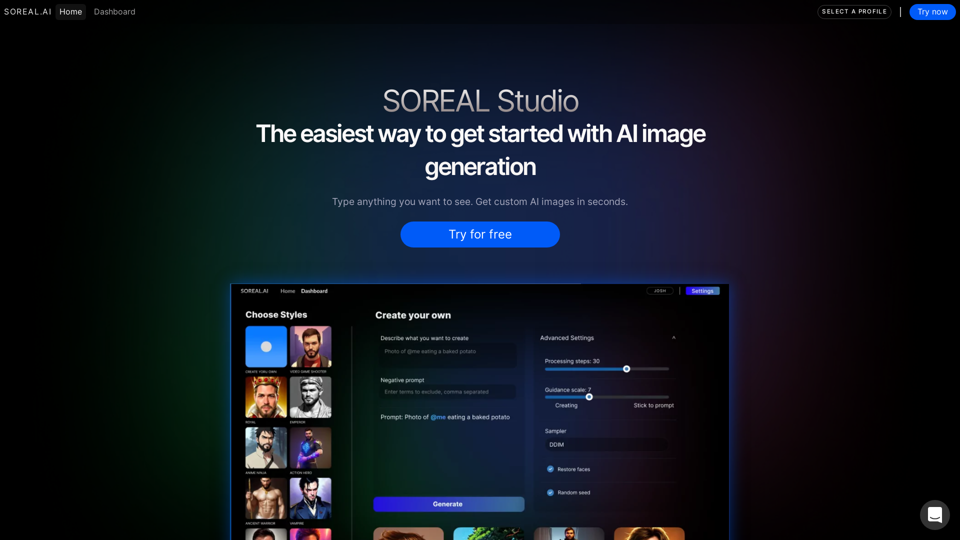 SOREAL screenshot
