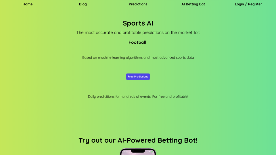 Sports AI - Most accurate sports predictions