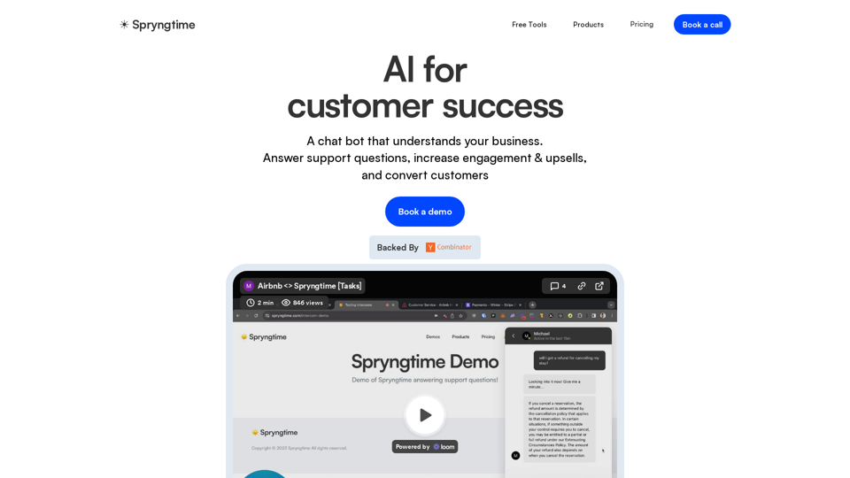 ChatGPT for customer support screenshot