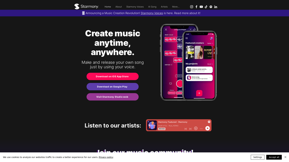 Starmony | Music Creation App