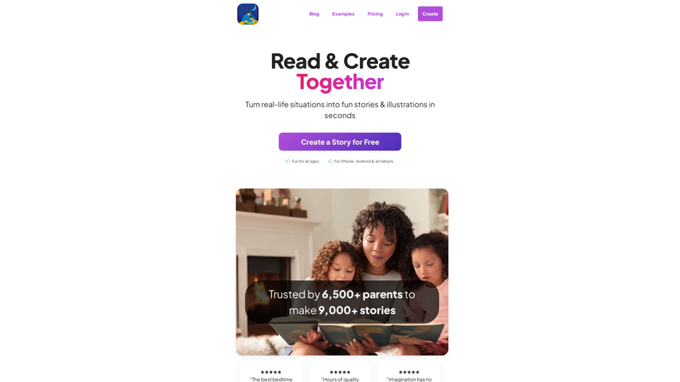 StoriesForKids.ai screenshot