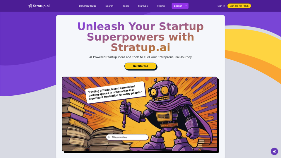 Stratup.ai | AI-powered startup idea generator