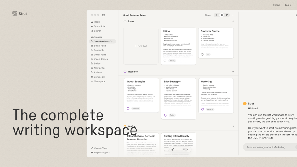 Strut – The complete writing workspace