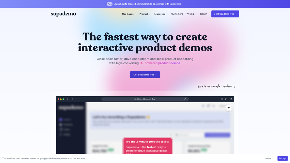 Supademo screenshot