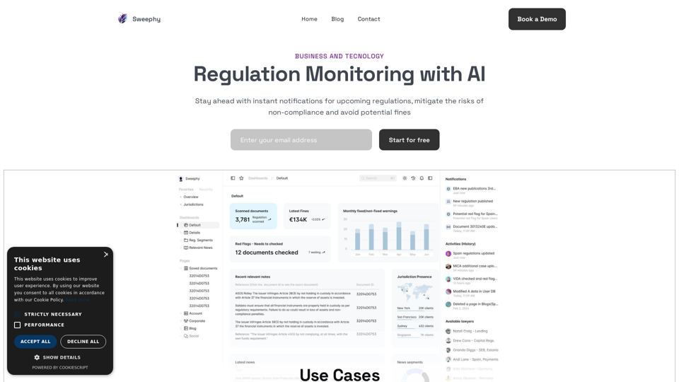 Sweephy | Regulation Monitoring with AI