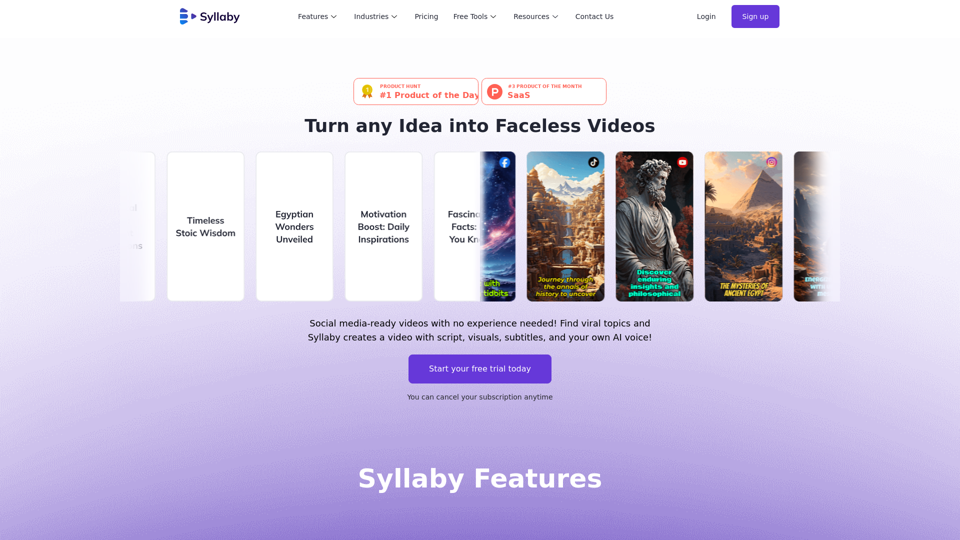 Syllaby.io screenshot