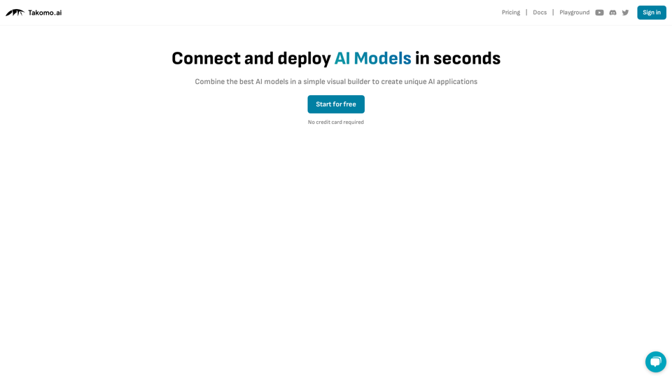 Takomo.ai - No-code AI builder