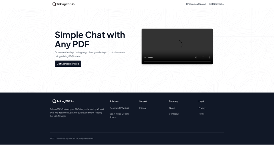 TalkingPDF.io | Chat with any PDF