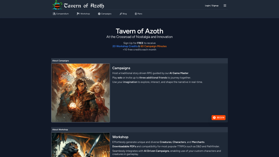 Tavern of Azoth screenshot