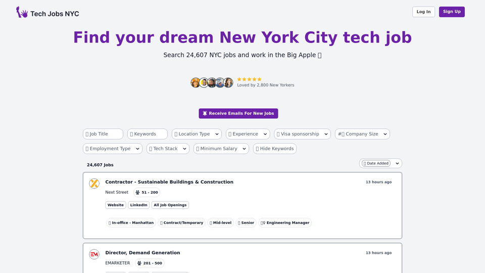 Find your dream New York City tech job