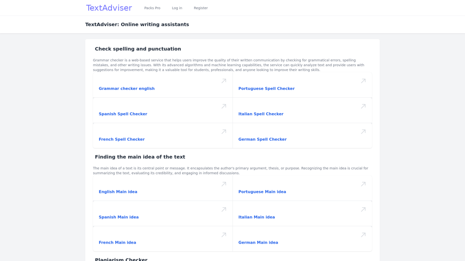 TextAdviser screenshot