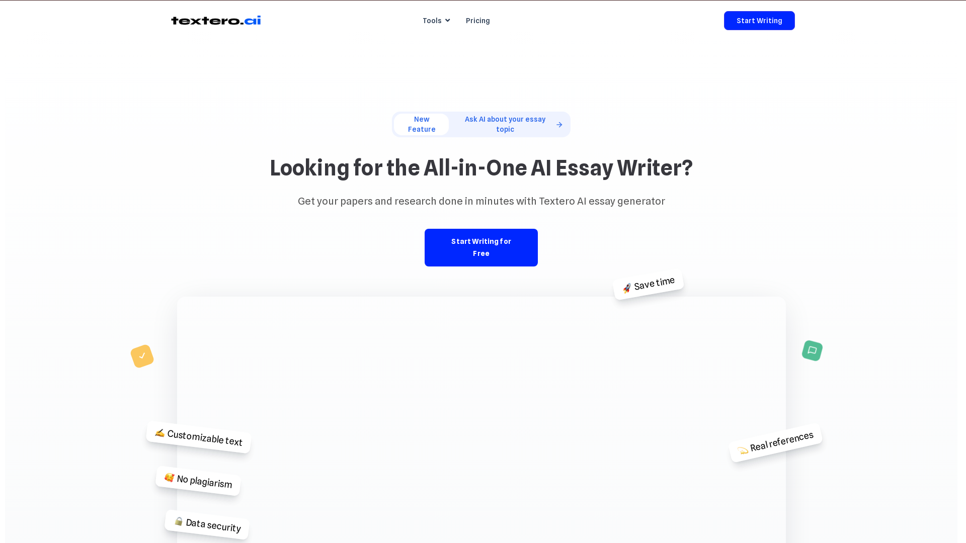 Textero AI Essay Writer screenshot
