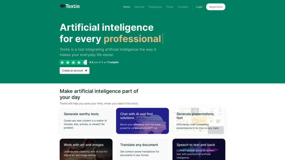 AI for any use case screenshot