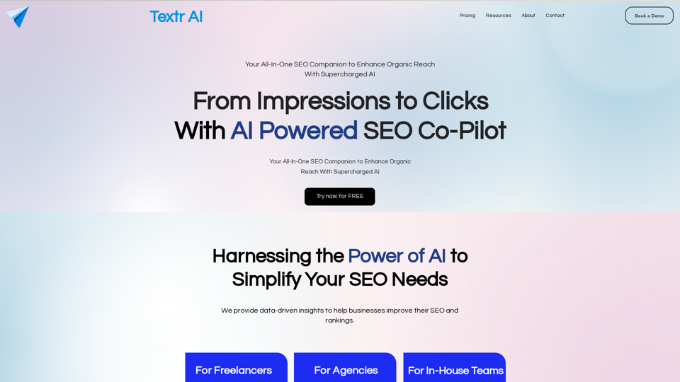 Textr AI screenshot