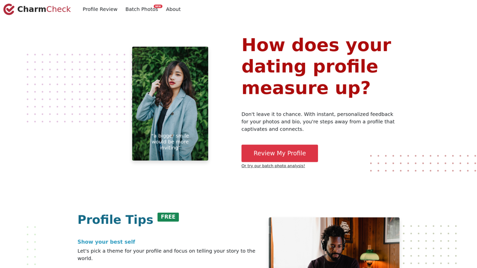 Charm Check | Crafting Irresistible Dating Profiles