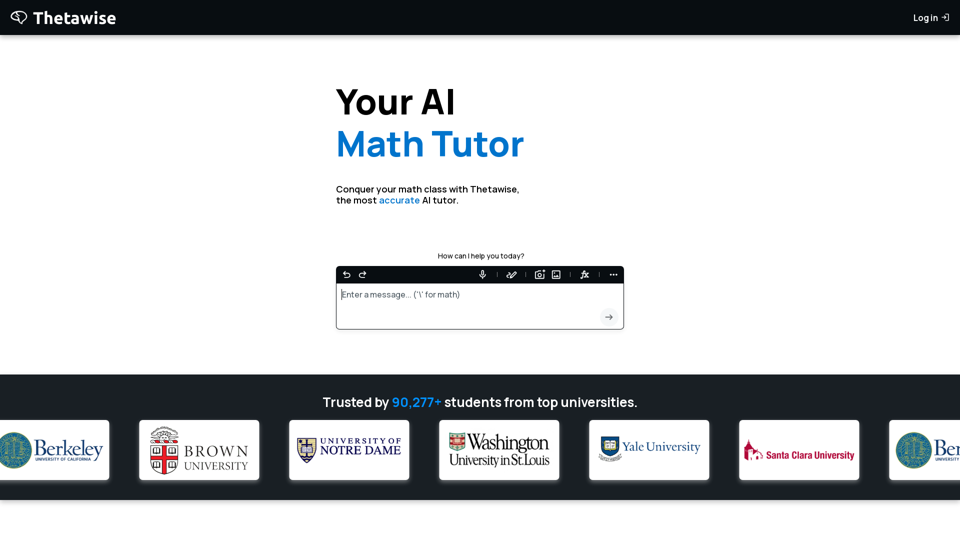 Thetawise screenshot