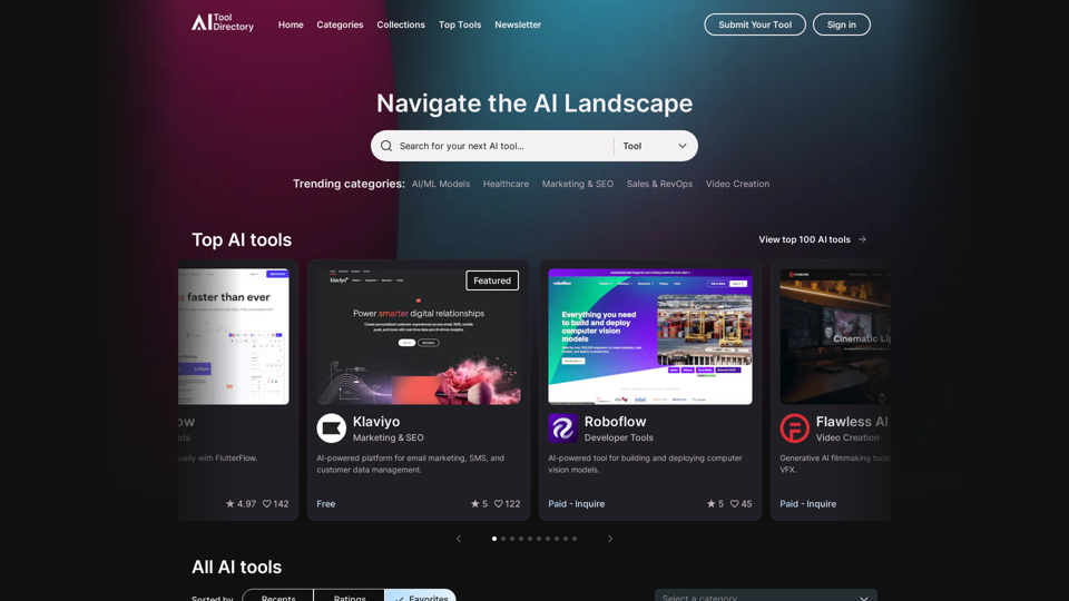 AI Tool Directory screenshot