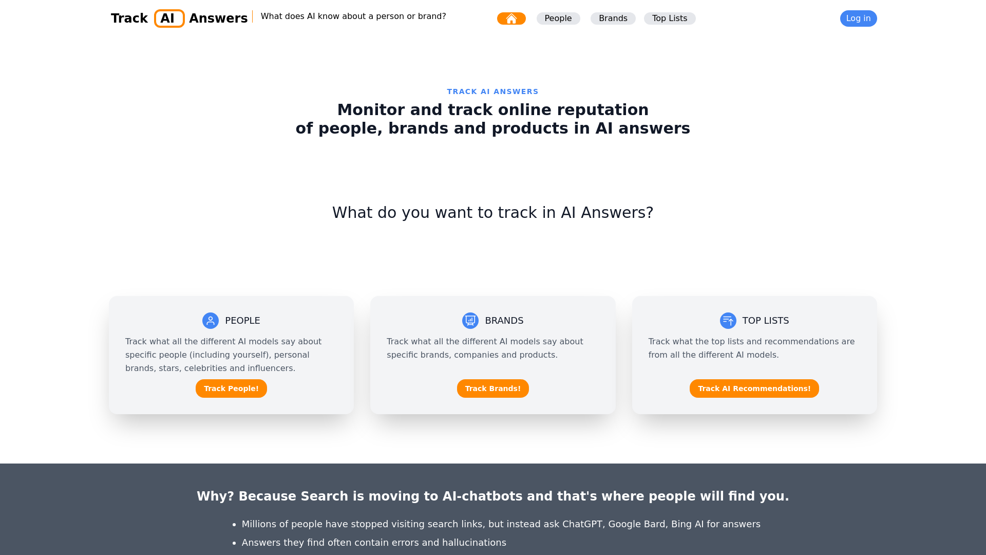 Track AI Answers on all AI screenshot