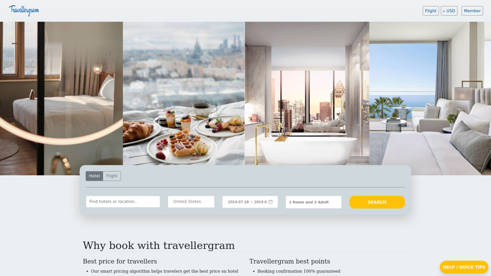 Travellergram screenshot
