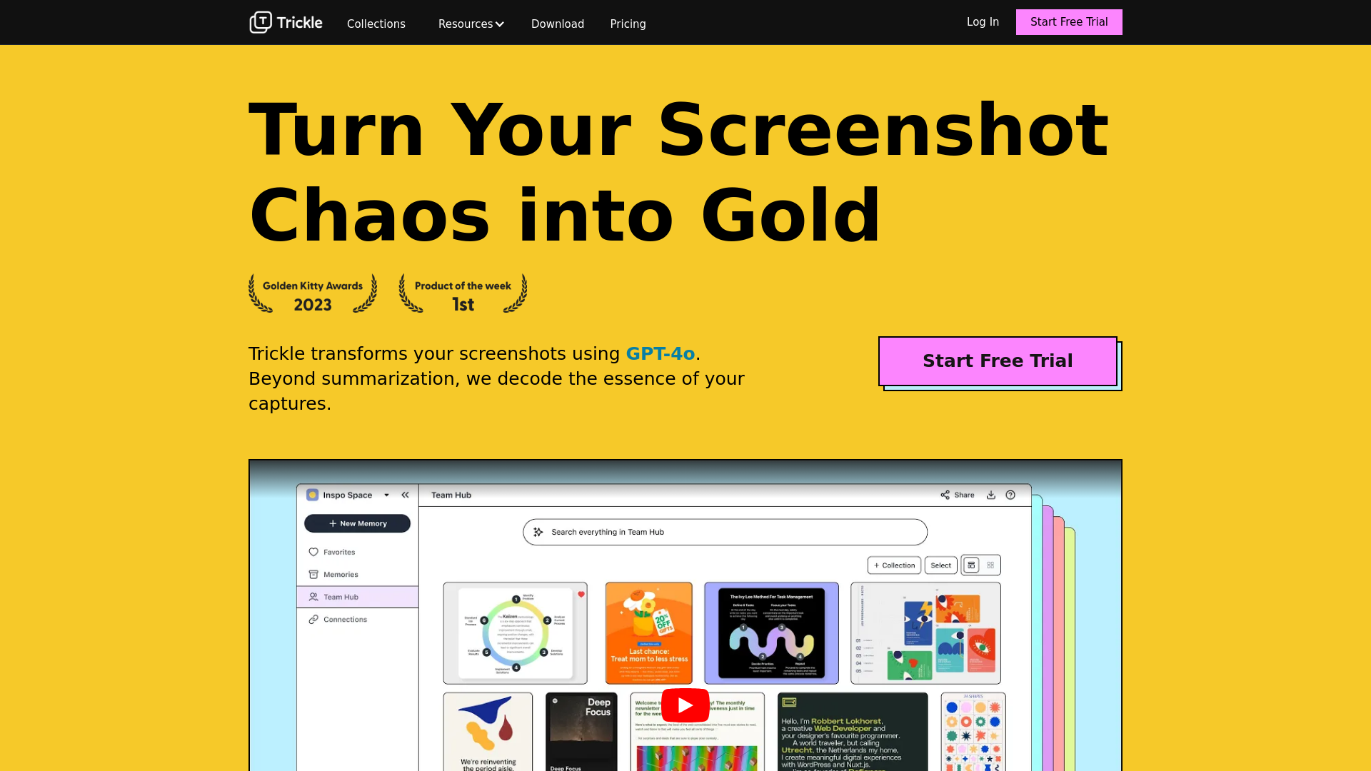 Trickle rescues your screenshot chaos with AI.